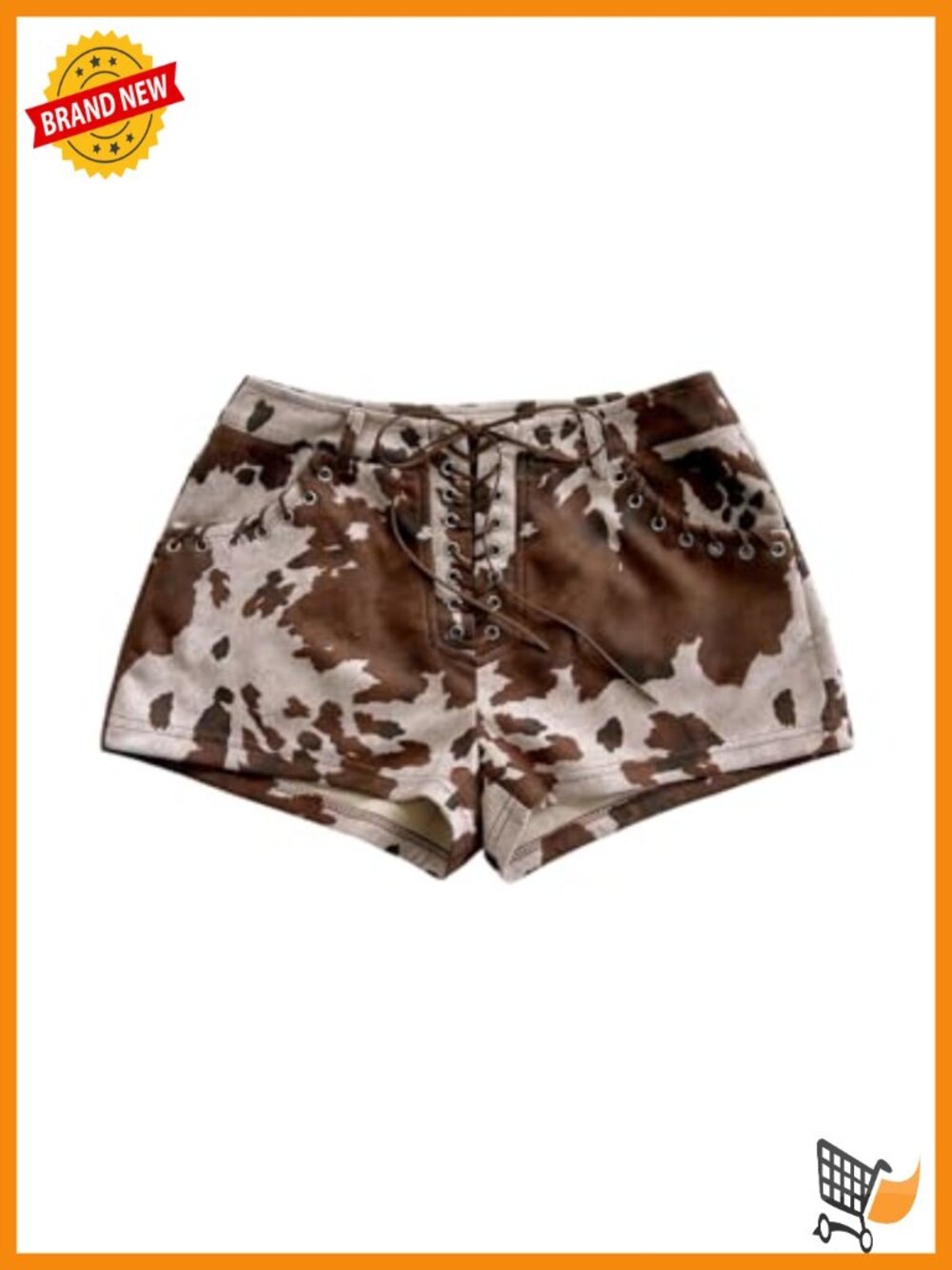 Suede Lace Up Mini Shorts Low Rise Rave Micro Shorts